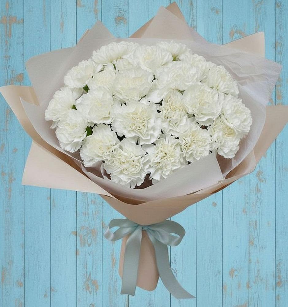 Букет цветов из: Гвоздики в Грэсовском