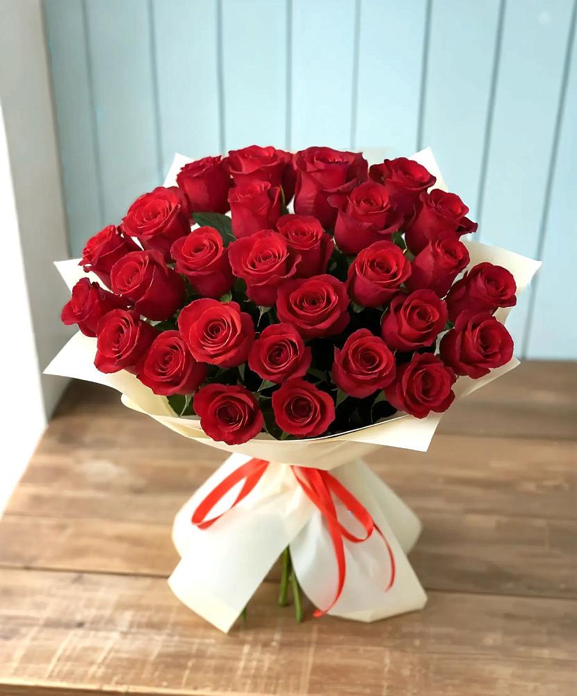 Букет 29 Красных роз в Грэсовском