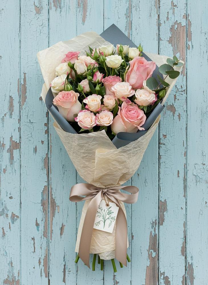 Букет цветов из: Розы в Грэсовском