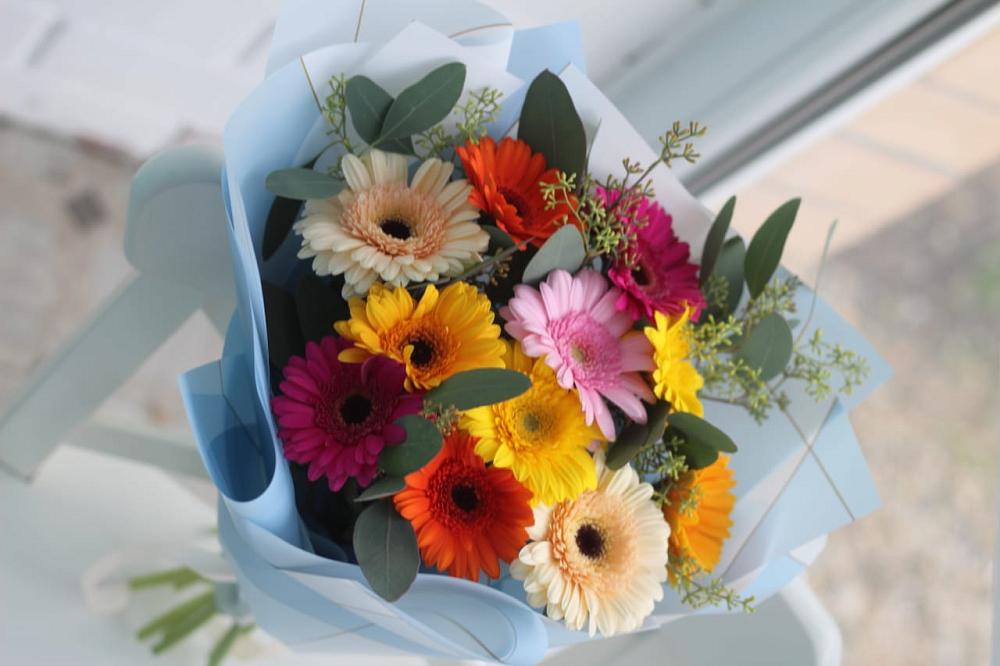 Букет цветов из: Герберы в Грэсовском