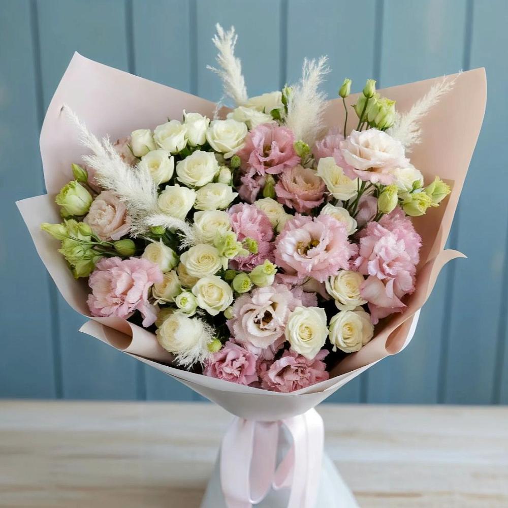 Букет цветов из: Альстромерии и Розы в Грэсовском