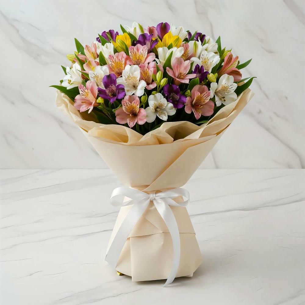 Букет цветов из: Альстромерии в Грэсовском