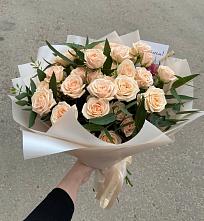 Букет Кремовые розы Латте в Грэсовском