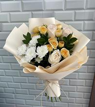 Букет цветов из:  Розы и Хризантемы в Грэсовском