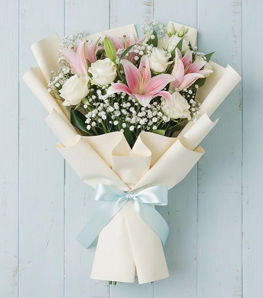 Букет цветов из: Лилии в Грэсовском