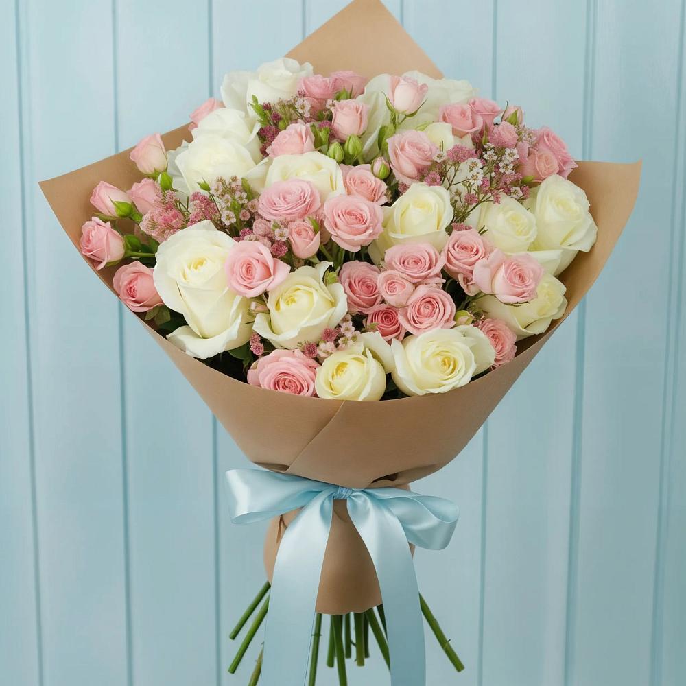 Букет цветов из: Розы в Грэсовском