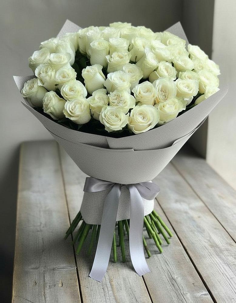 Букет 35 Белых роз в Грэсовском
