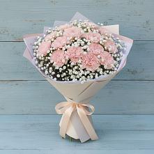 Букет цветов из:  Гвоздики в Грэсовском