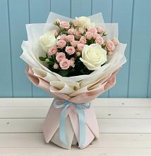 Букет цветов из:  Розы в Грэсовском