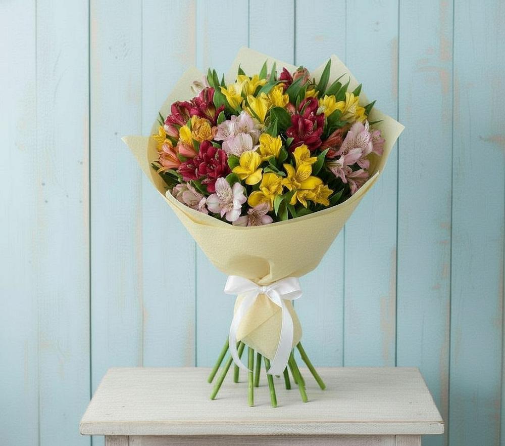 Букет цветов из: Альстромерии в Грэсовском