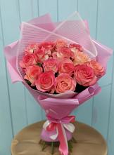 Букет 15 Розовых роз Равель в Грэсовском