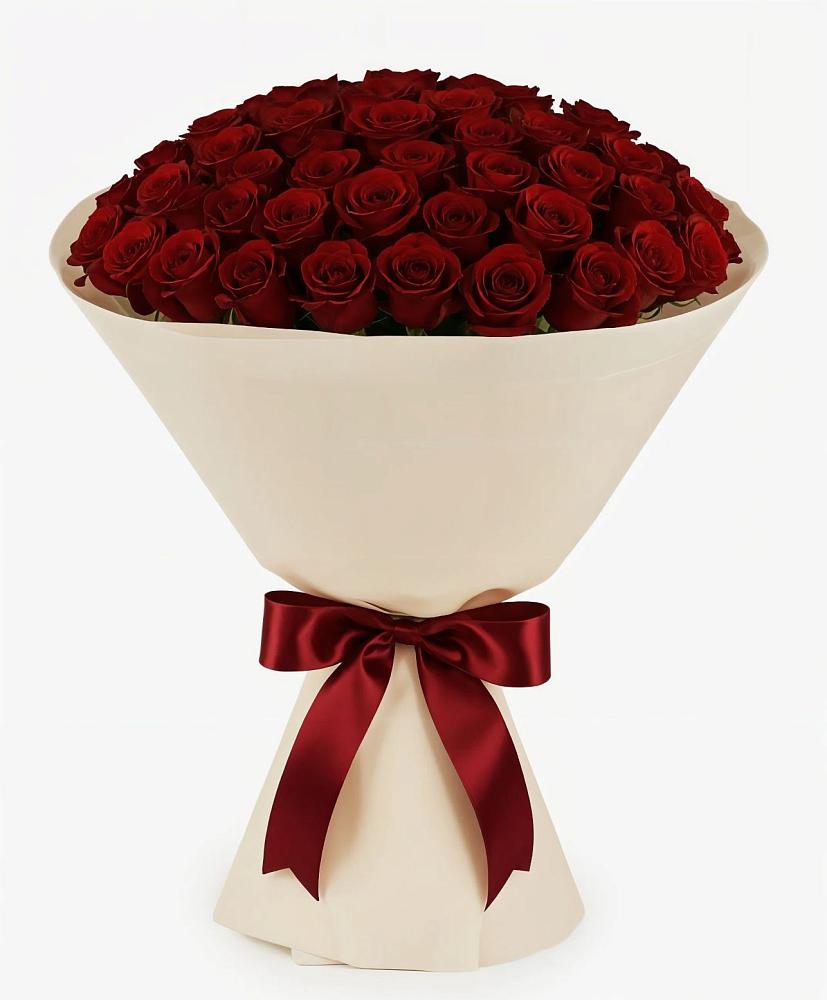 Букет 101 Бордовая роза Блэк Бакарра в Грэсовском